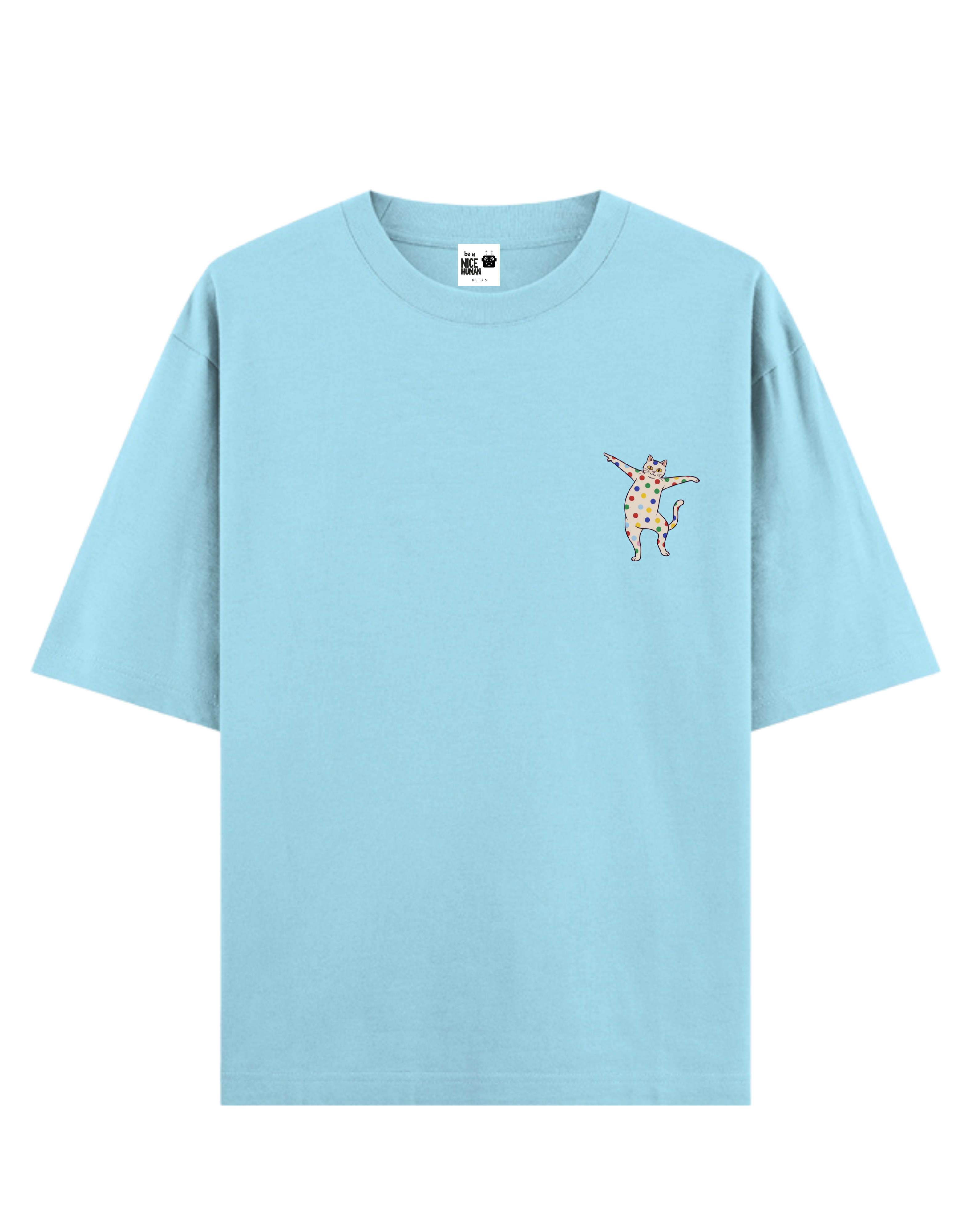 Proud Silly Dancing Cat Unisex Oversized Fit T-Shirt