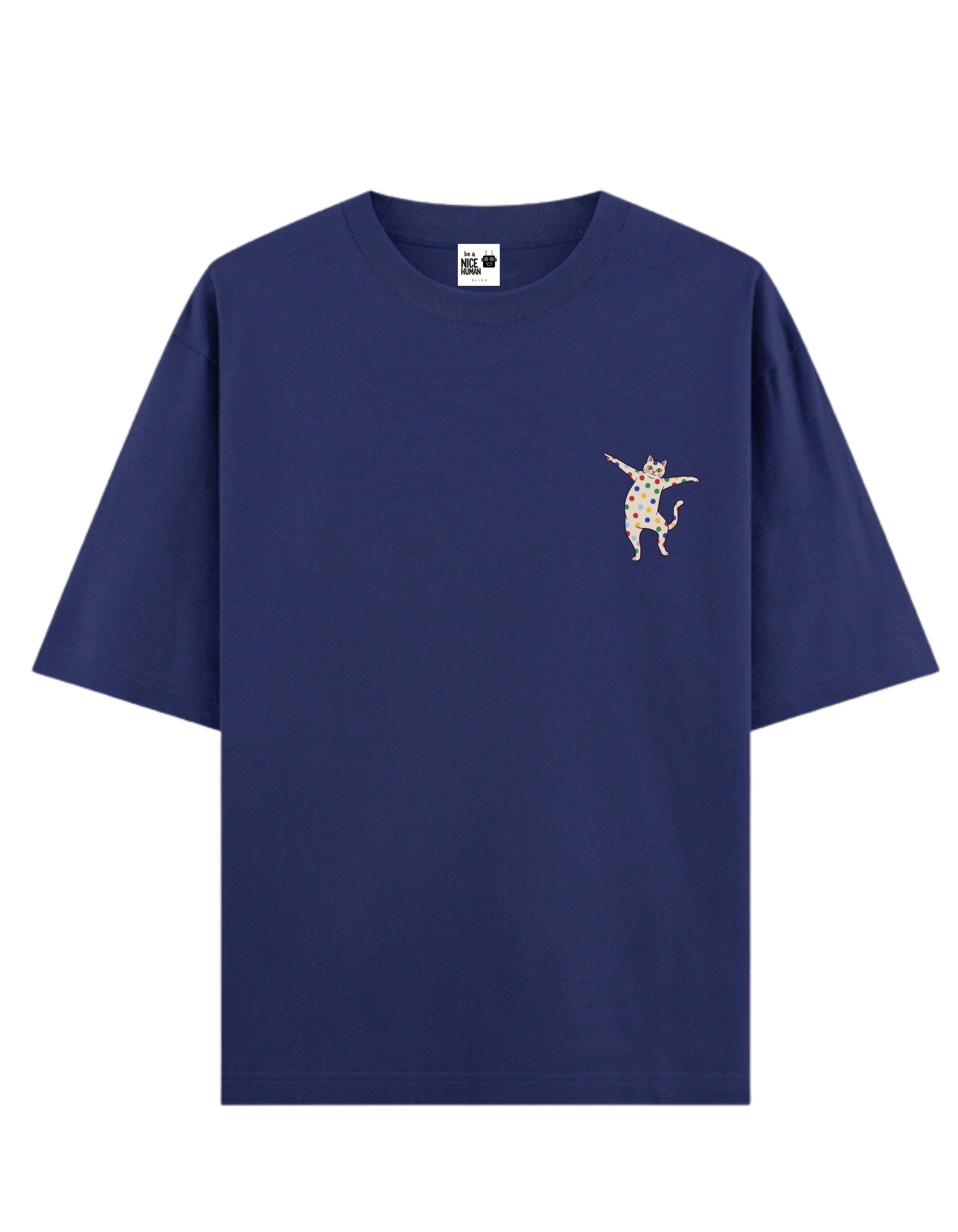 Proud Silly Dancing Cat Unisex Oversized Fit T-Shirt