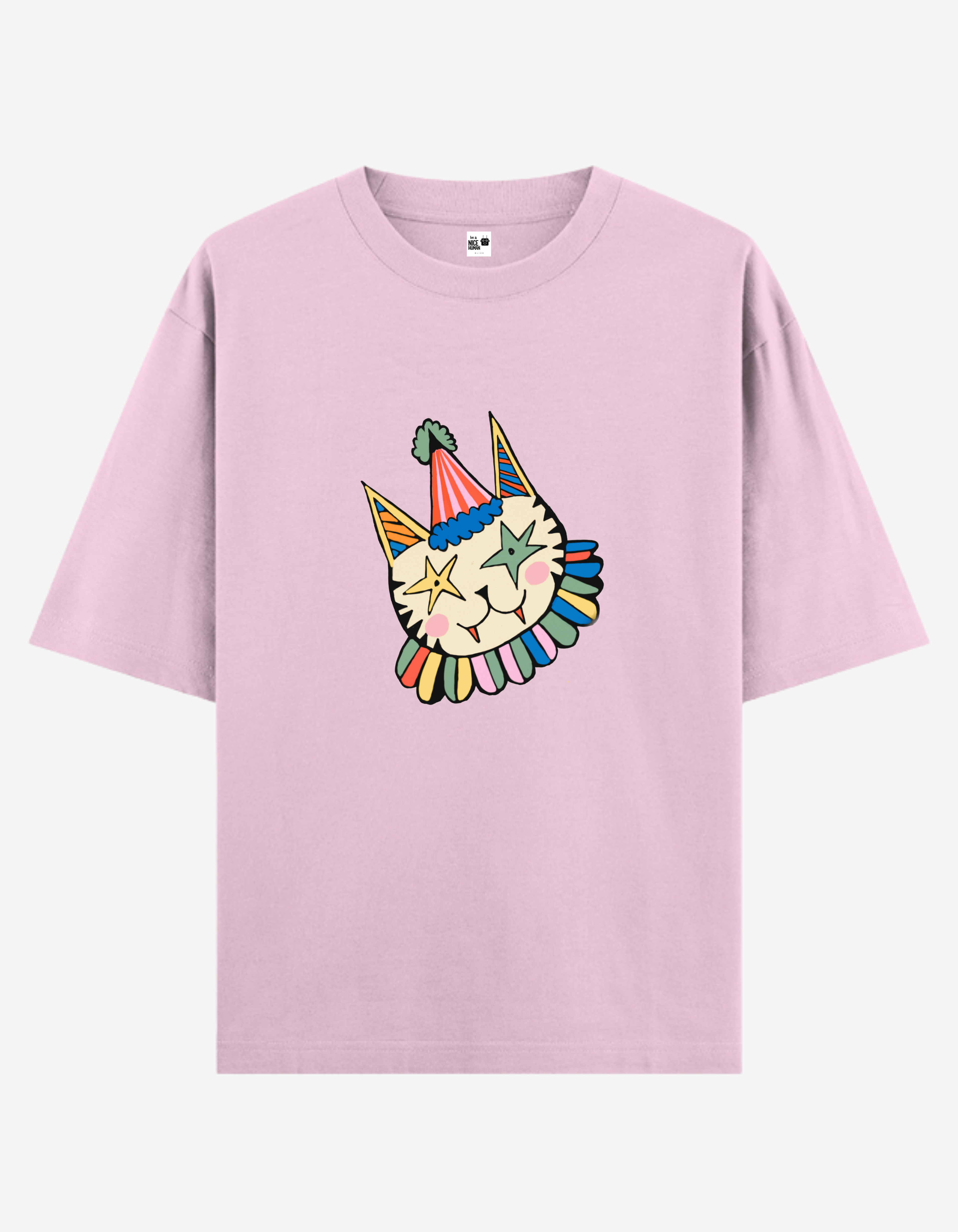 Clown Cat Oversized T-Shirt