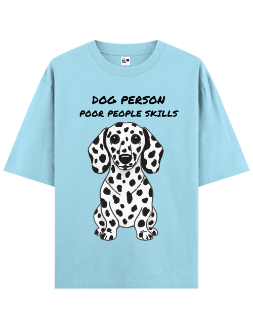 Black & White Dalmatian Unisex Oversized T-Shirt