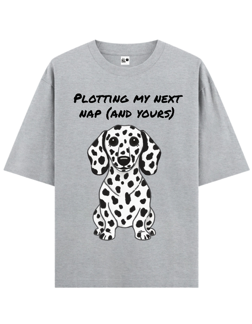 Black & White Dalmatian Unisex Oversized T-Shirt