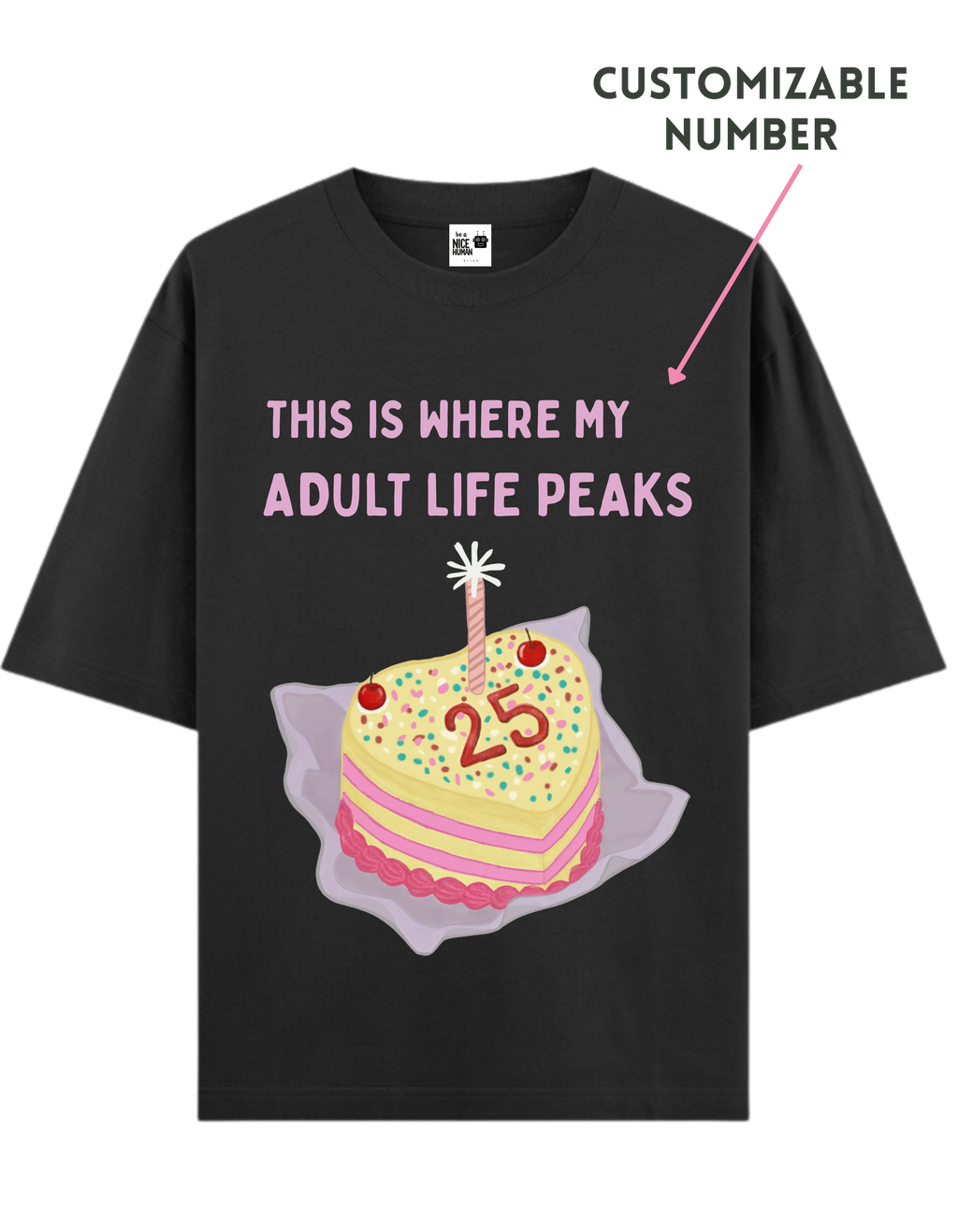 Personalized Heart Cake Classic Fit Unisex T-Shirt