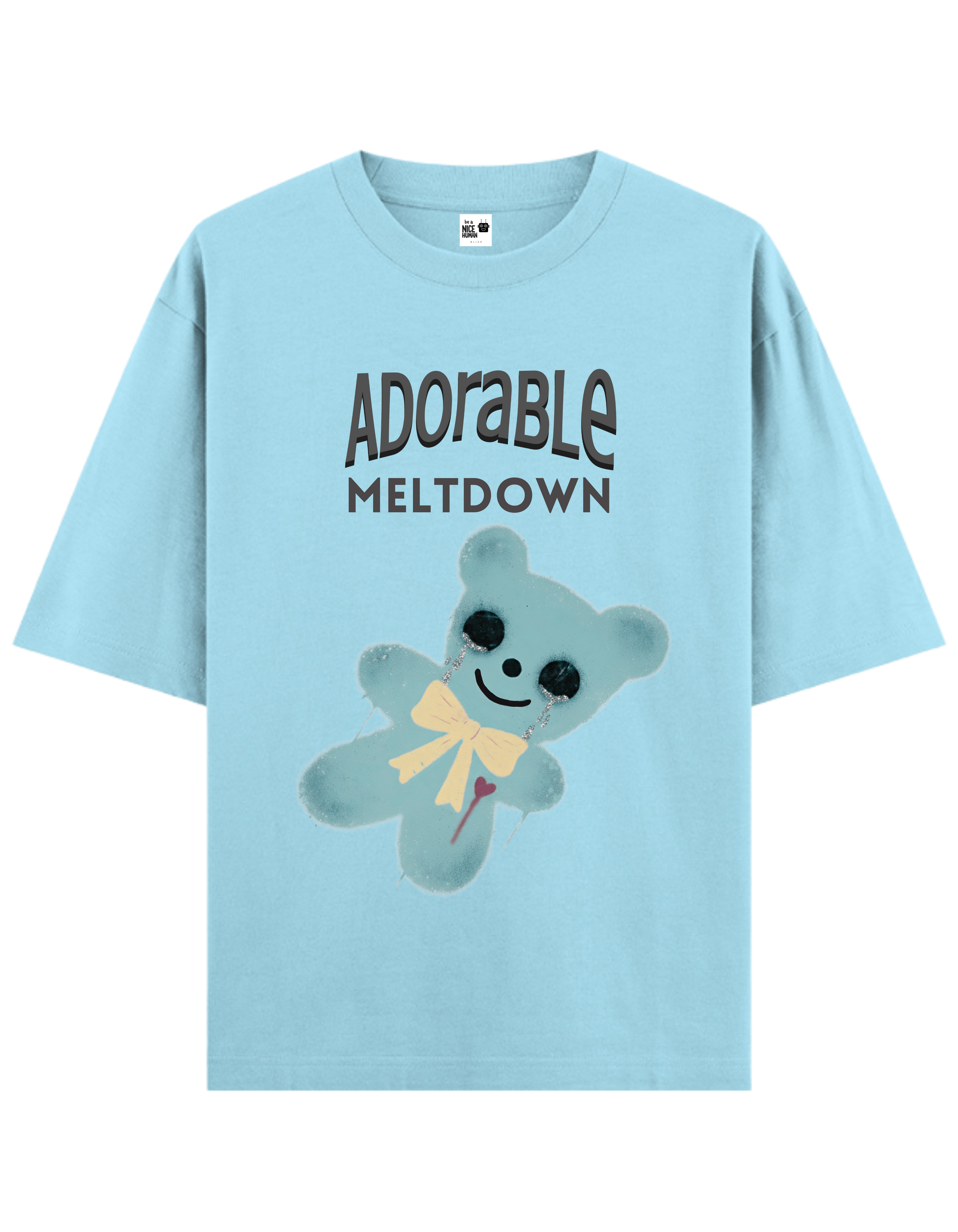 Adorable Crying Teddy Unisex Oversized Fit