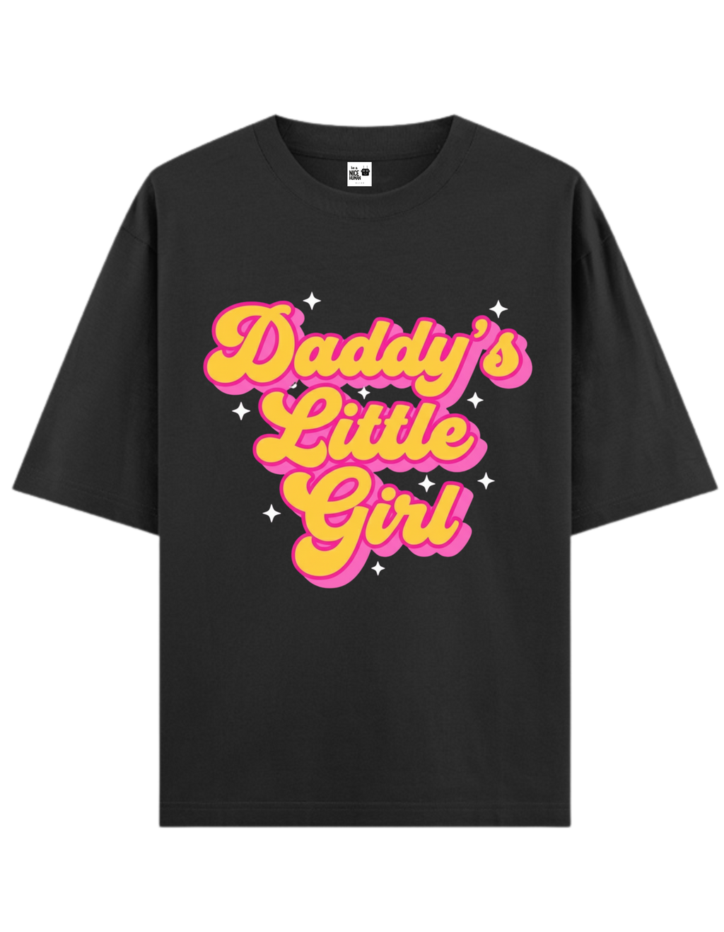 Daddy's little Girl Retro Unisex Oversized T-Shirt