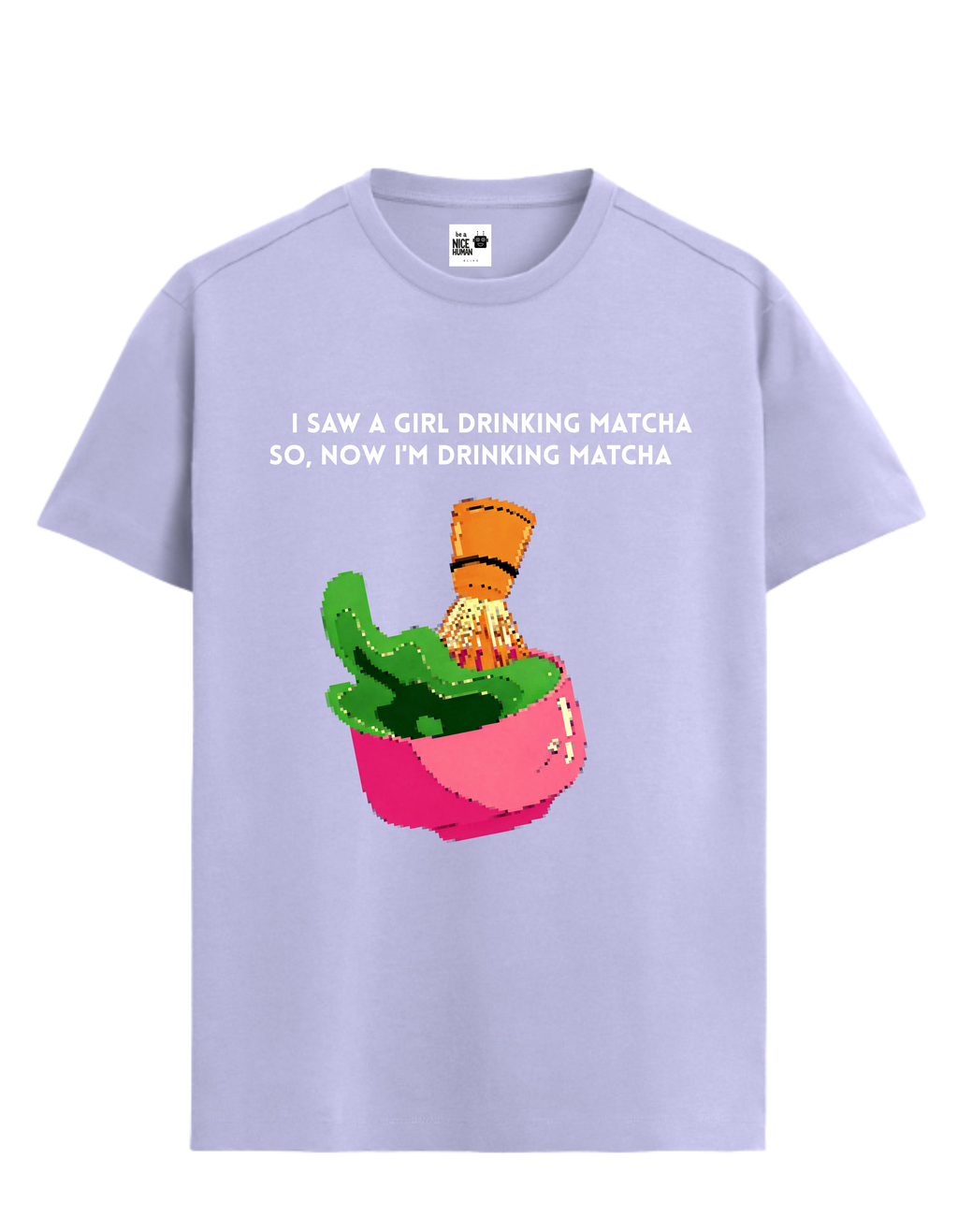 Matcha Addict Pixel Graphic Unisex T-Shirt