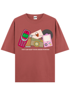 Nostalgia Y2K Anti - Matcha Unisex Oversized T-Shirt