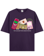 Nostalgia Y2K Anti - Matcha Unisex Oversized T-Shirt