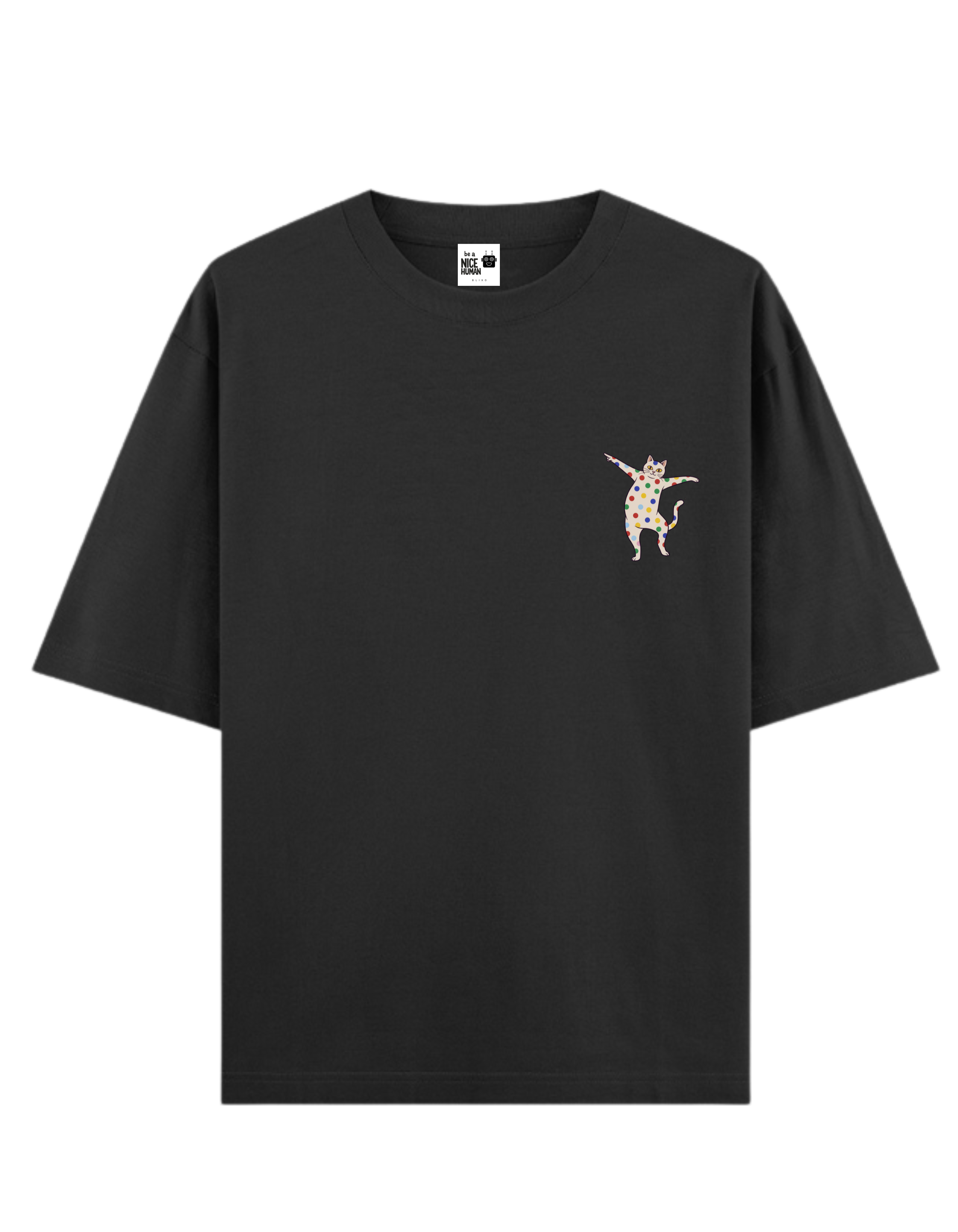 Proud Silly Dancing Cat Unisex Oversized Fit T-Shirt
