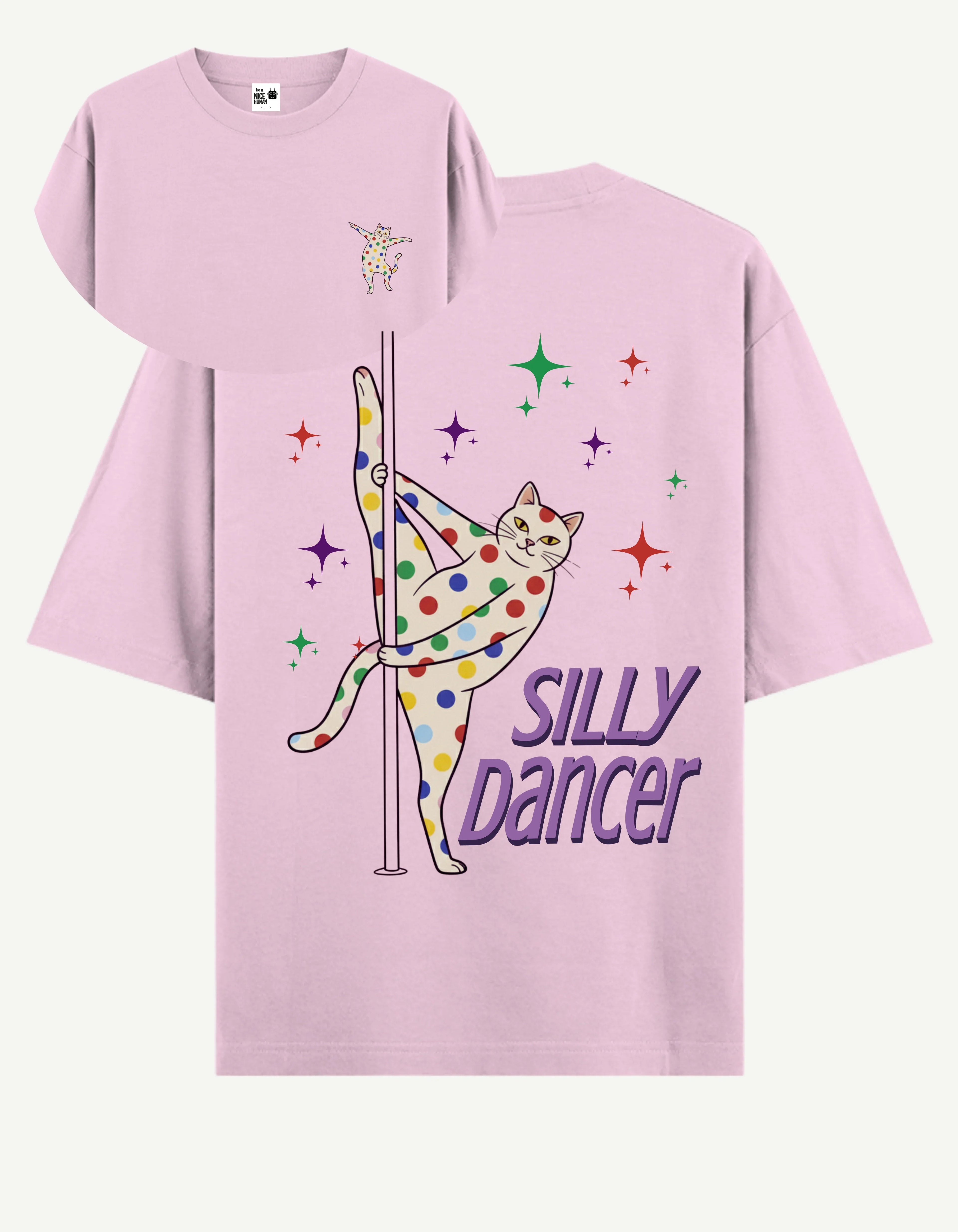Silly Pole Dancer Cat T-Shirt