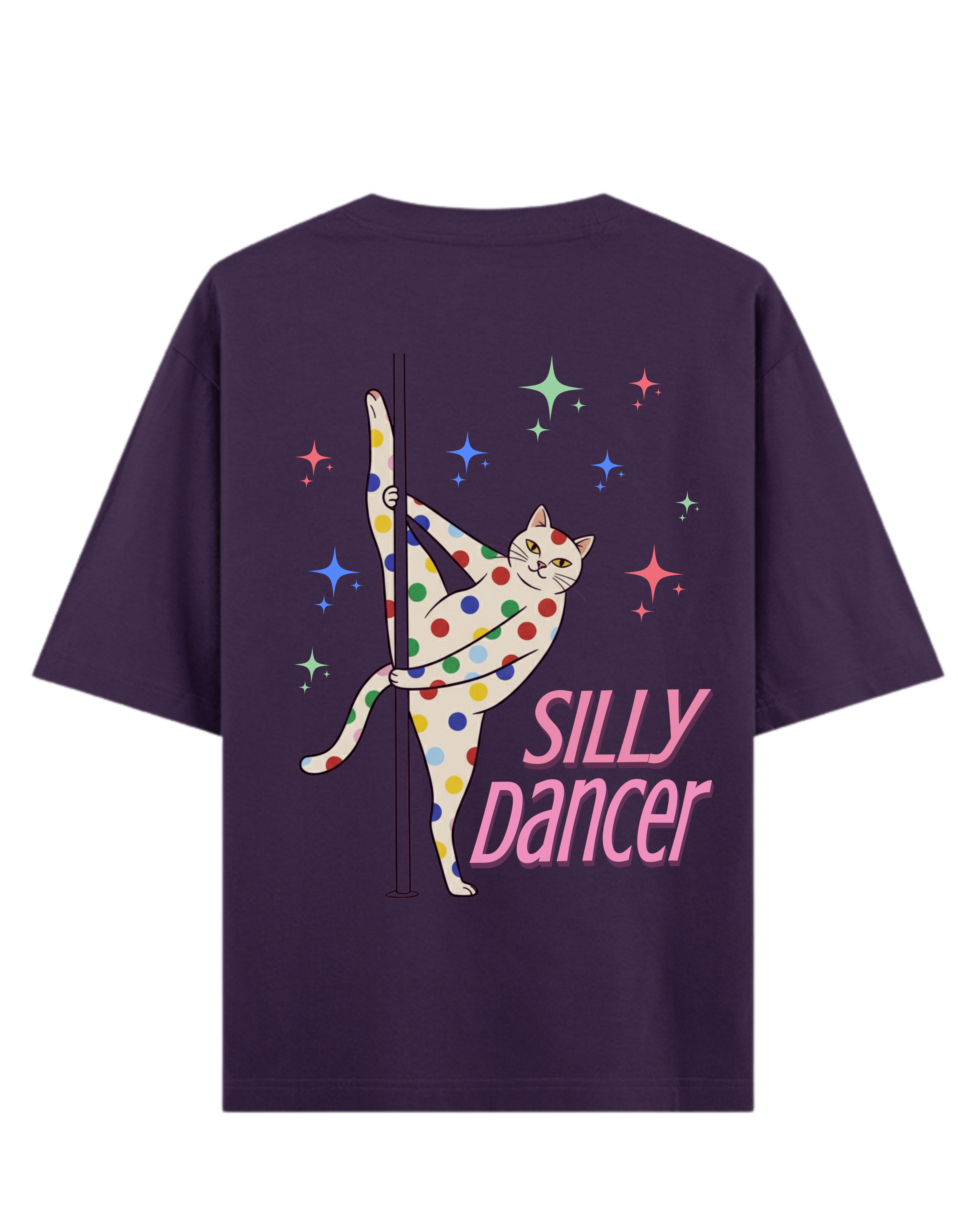 Proud Silly Dancing Cat Unisex Oversized Fit T-Shirt