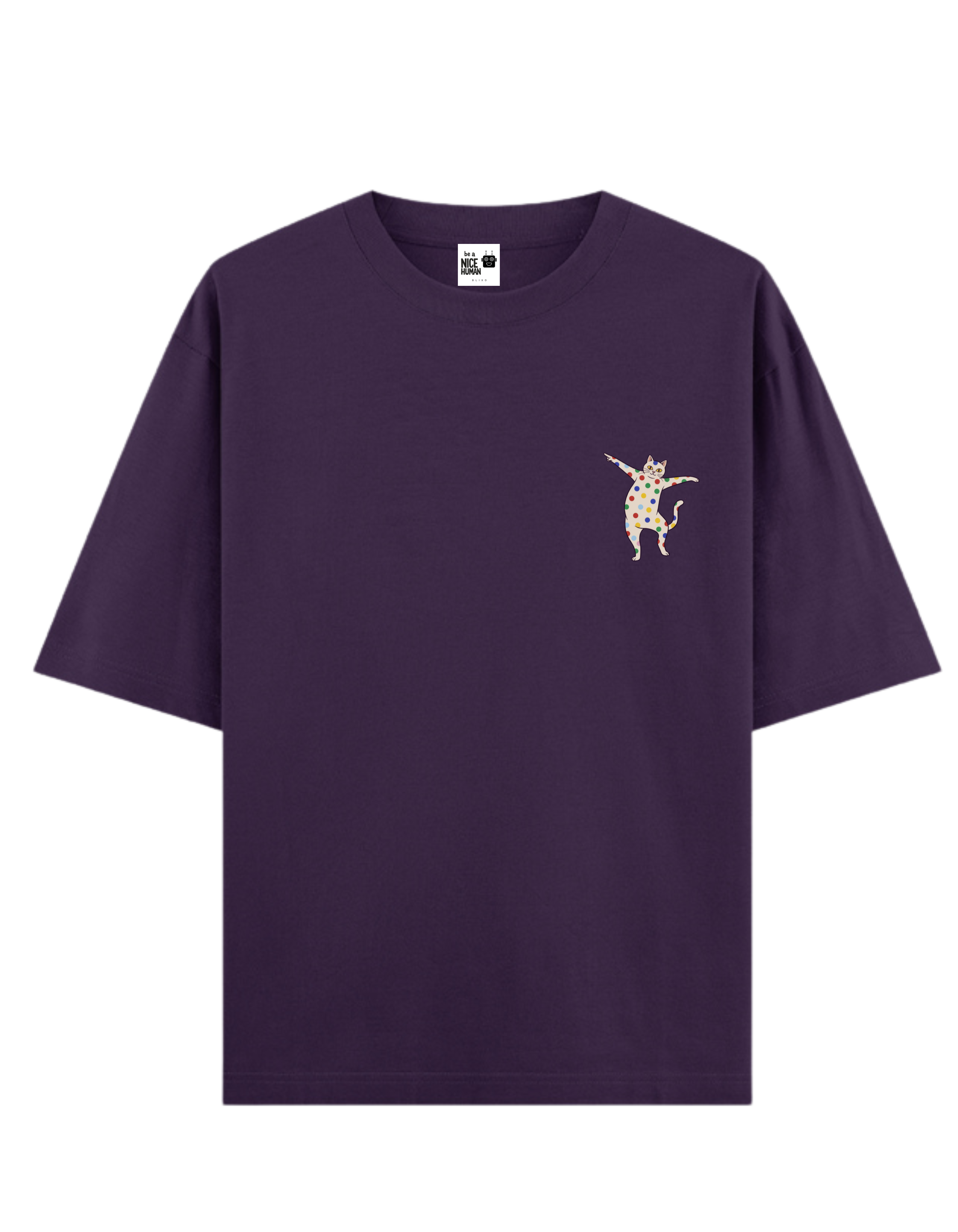 Proud Silly Dancing Cat Unisex Oversized Fit T-Shirt
