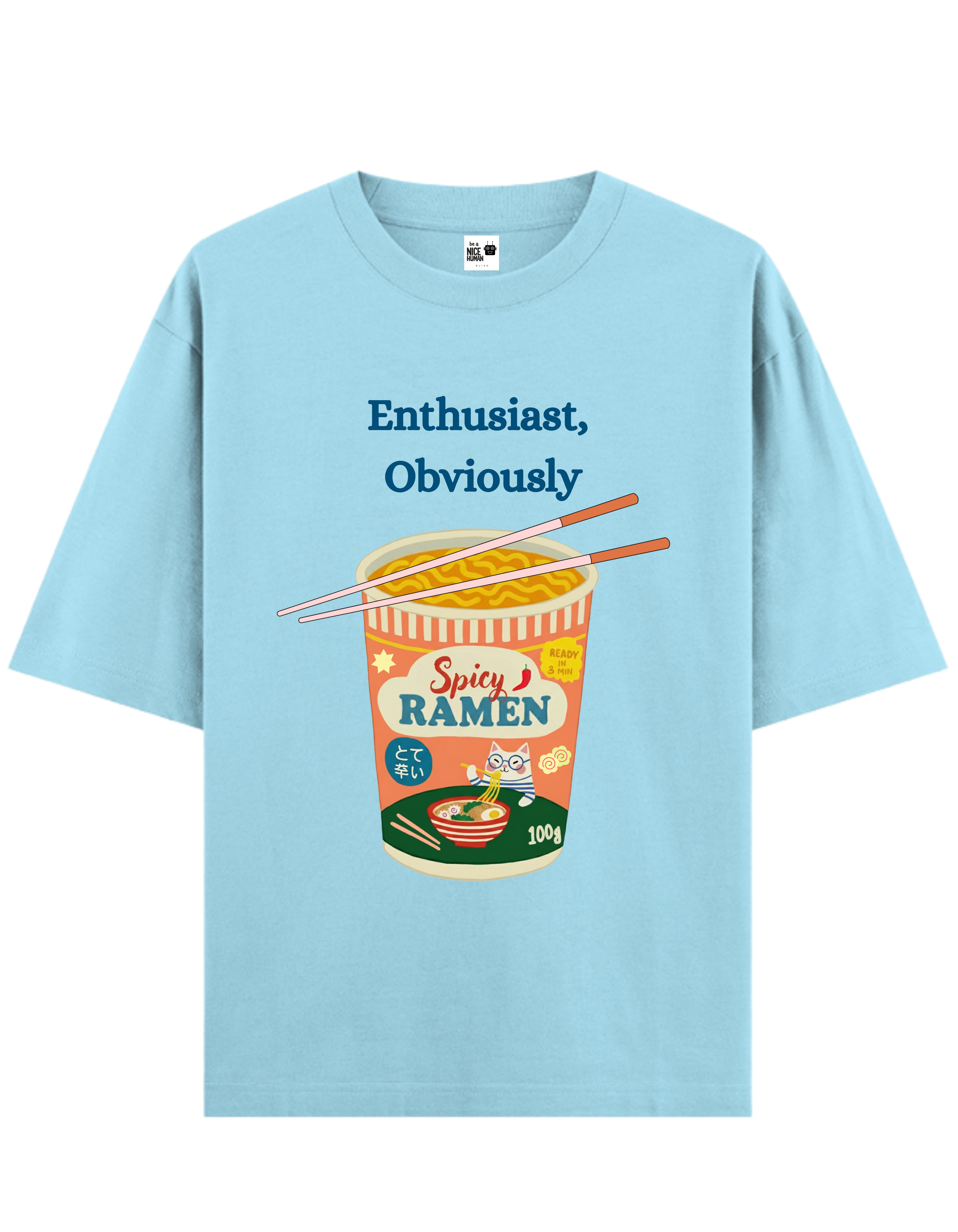 Ramen Noodles Love Slogan T-Shirt