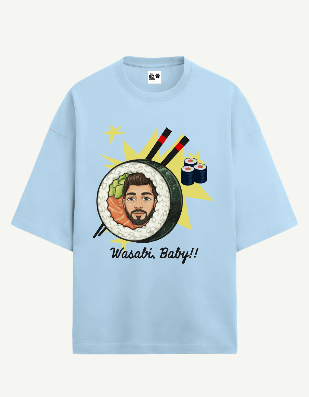 Personalized Sushi Oversized T-Shirt