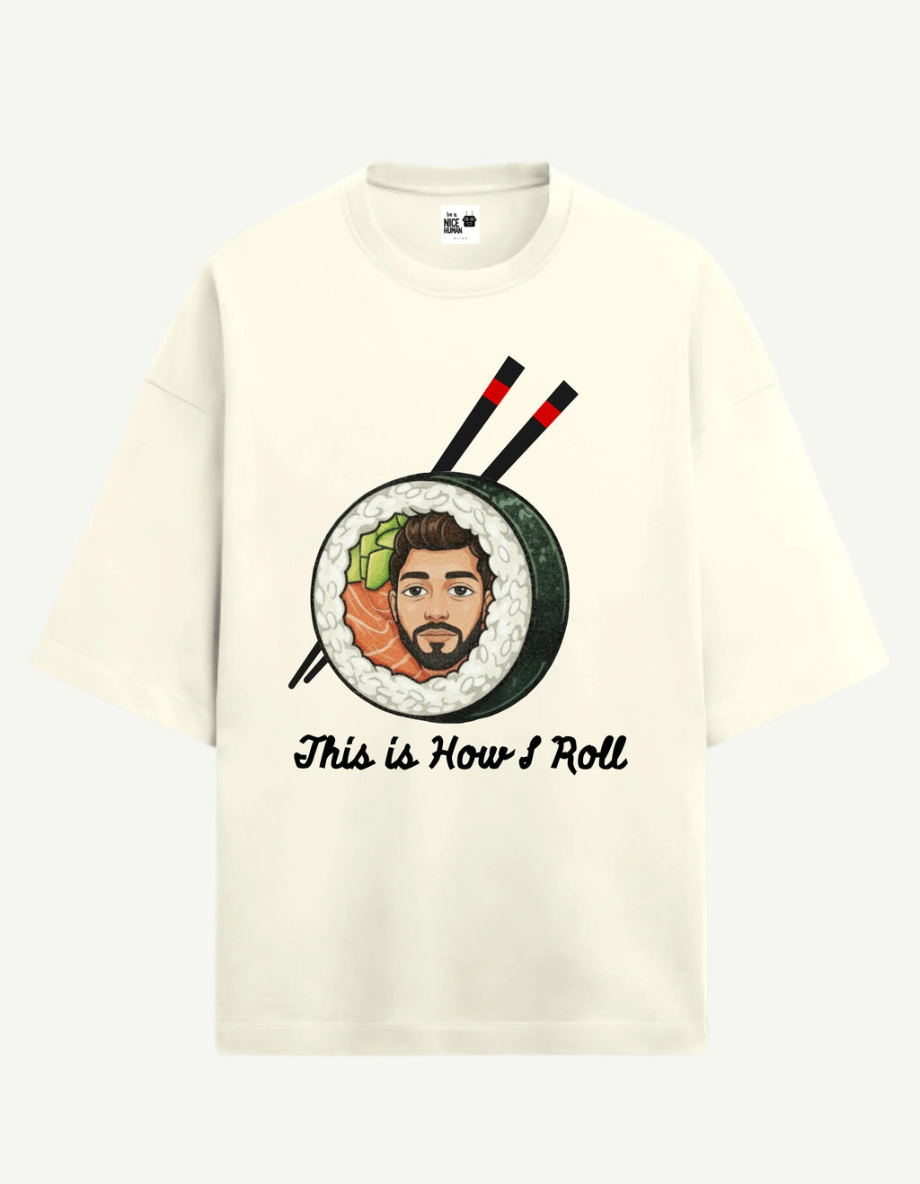 Personalized Sushi Oversized T-Shirt