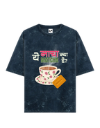 Funny Chai Over Matcha Graphic Washed T-Shirt