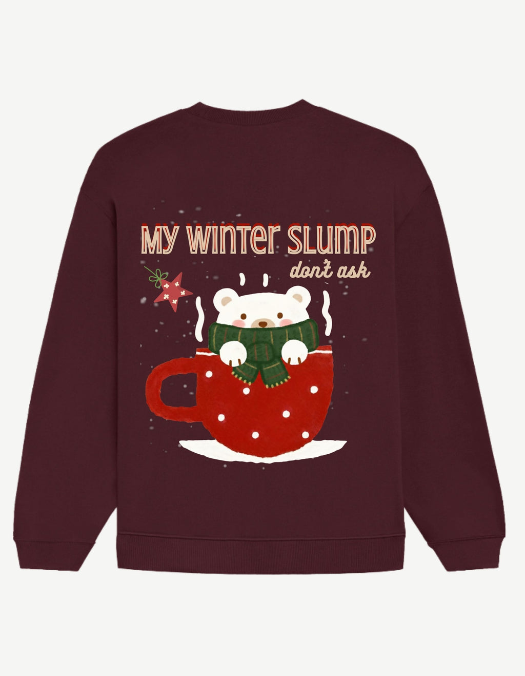 Cozy Bear Holiday Sweatshirt (Select Print placement - Front or Back)