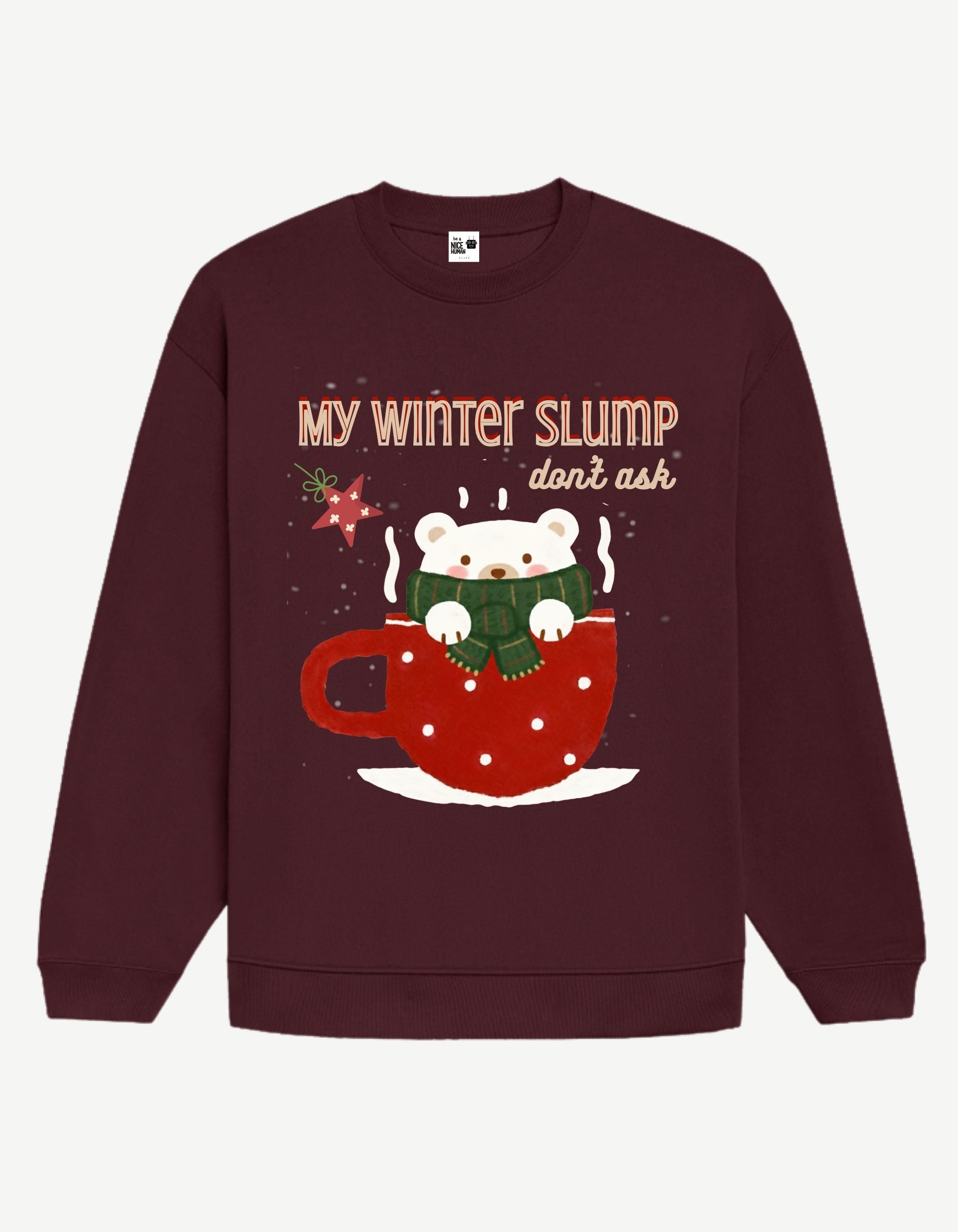 Cozy Bear Holiday Sweatshirt (Select Print placement - Front or Back)