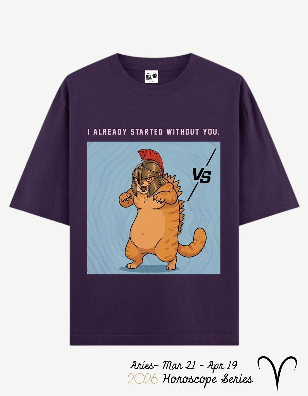 Aries Zodiac Oversized Fit T-Shirt