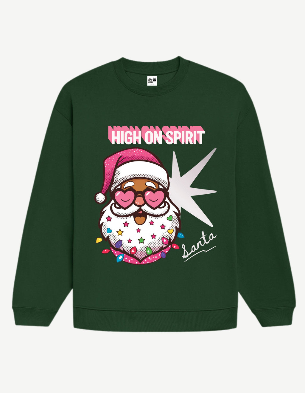Aesthetic Pop-Art Santa Sweatshirt