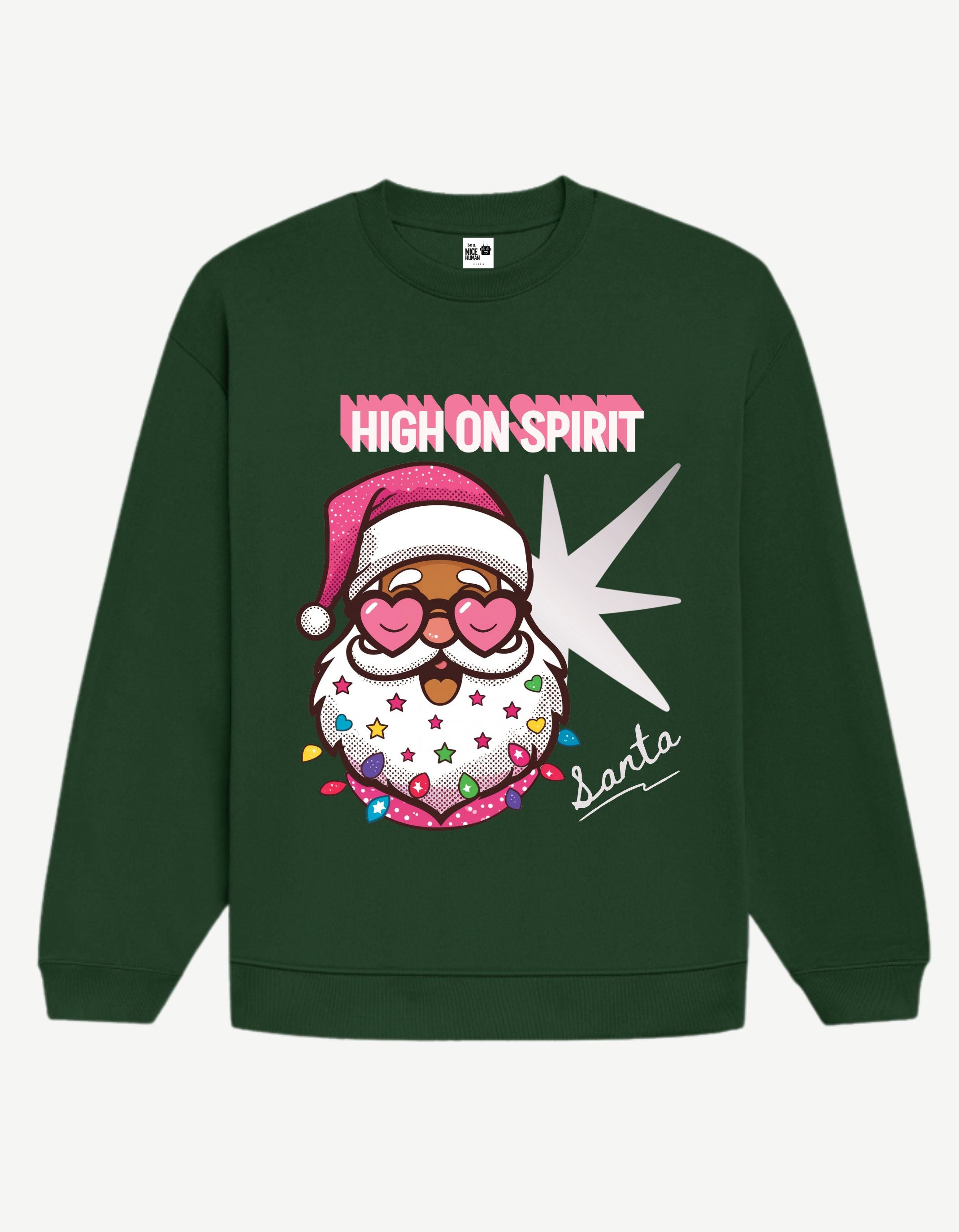 Aesthetic Pop-Art Santa Sweatshirt