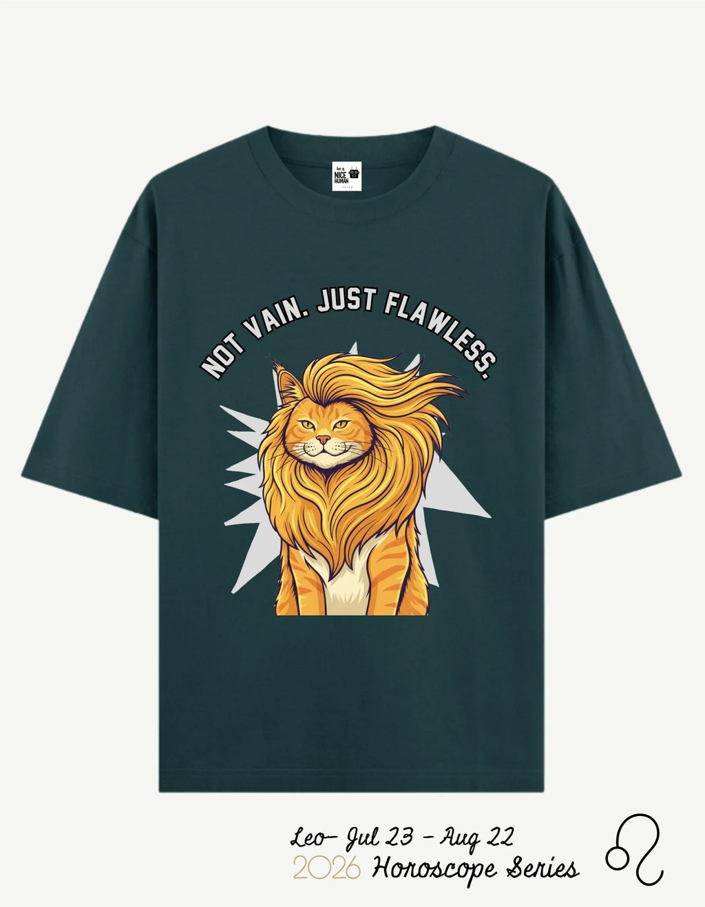 Leo Zodiac Oversized Fit T-Shirt