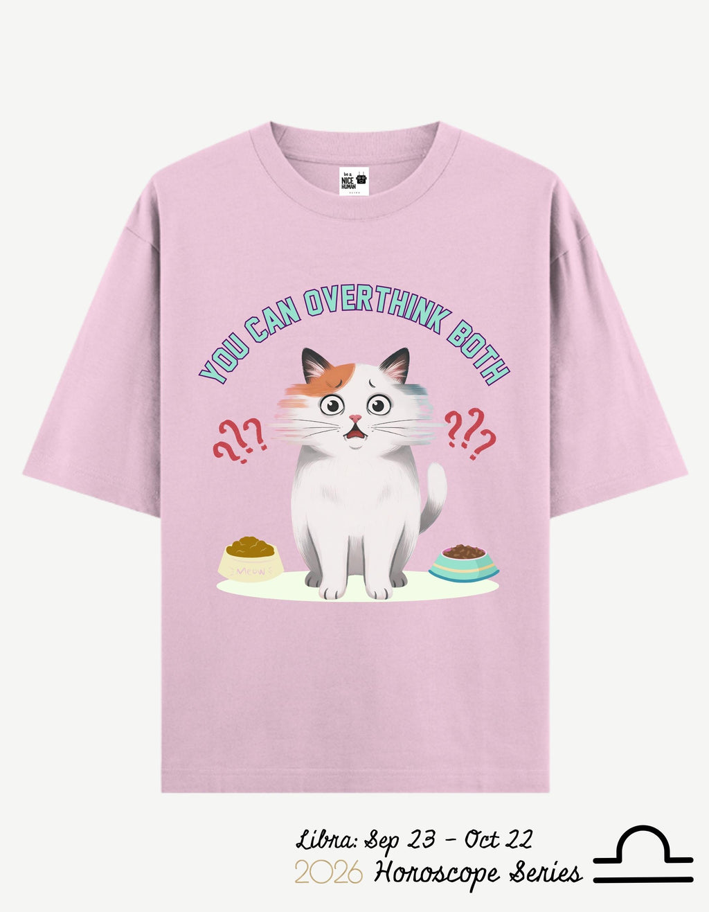 Libra Zodiac Oversized Fit T-Shirt