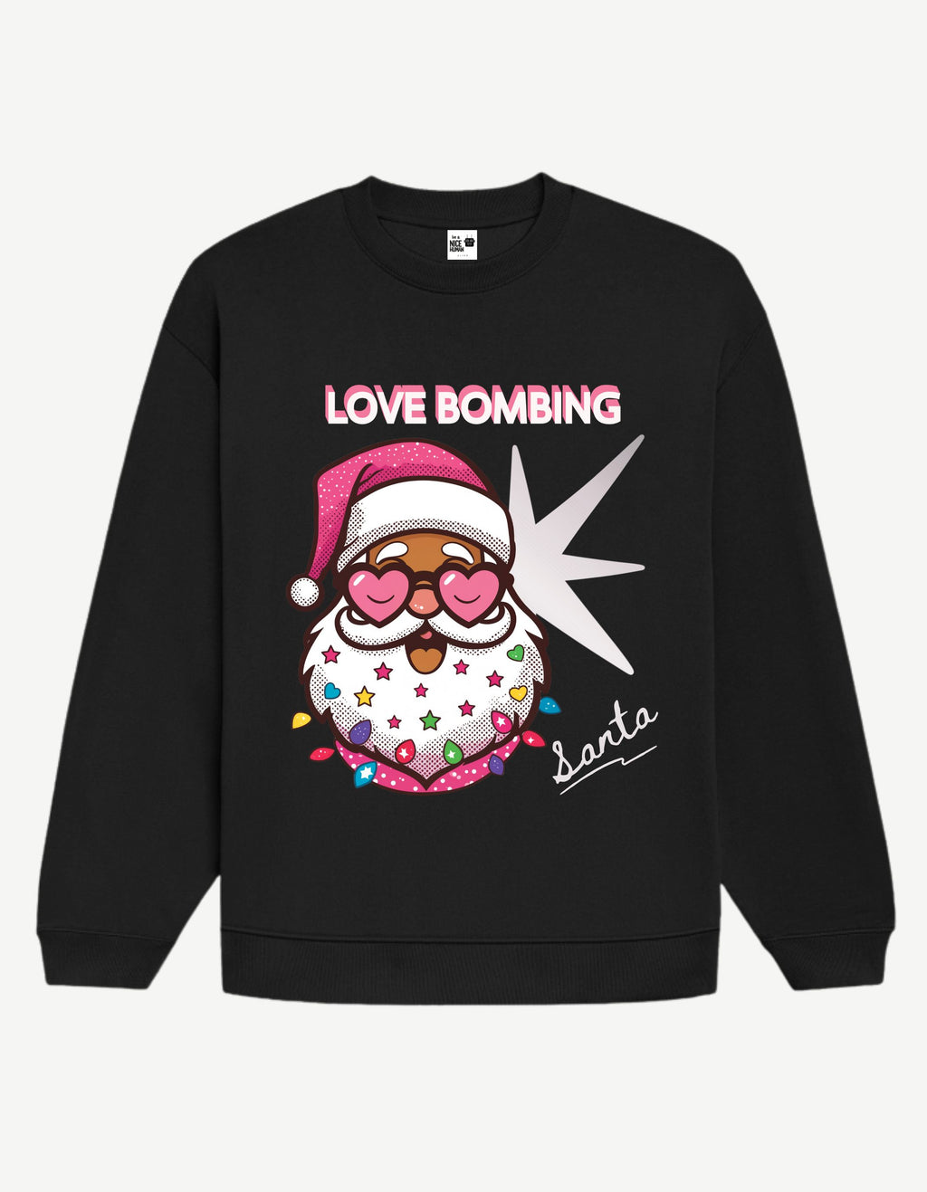Aesthetic Pop-Art Santa Sweatshirt