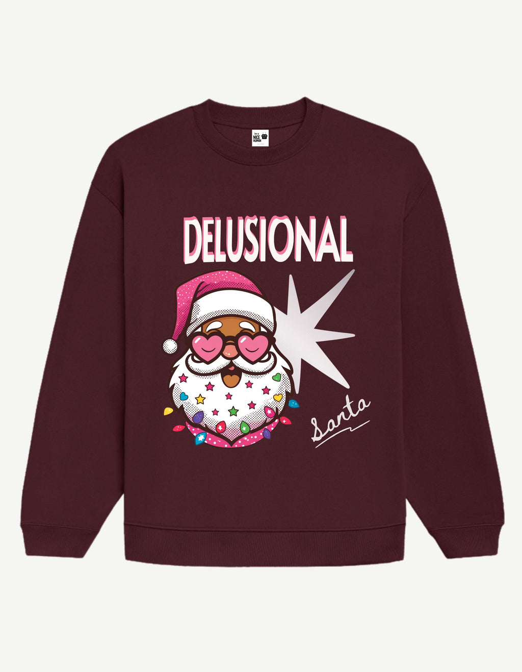 Aesthetic Pop-Art Santa Sweatshirt