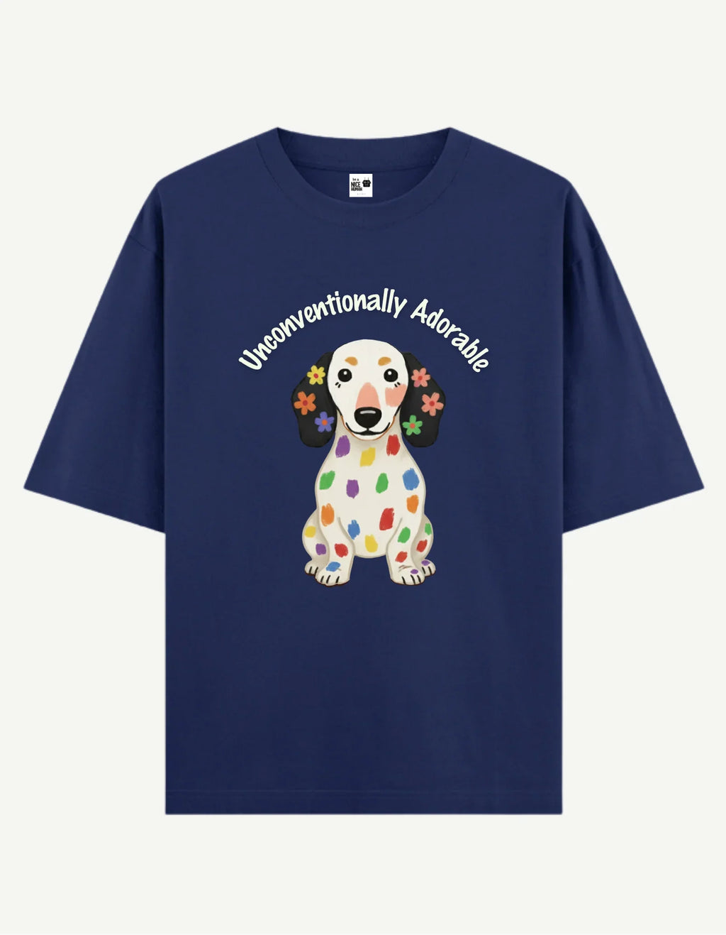 Rainbow Spot Dog T-Shirt