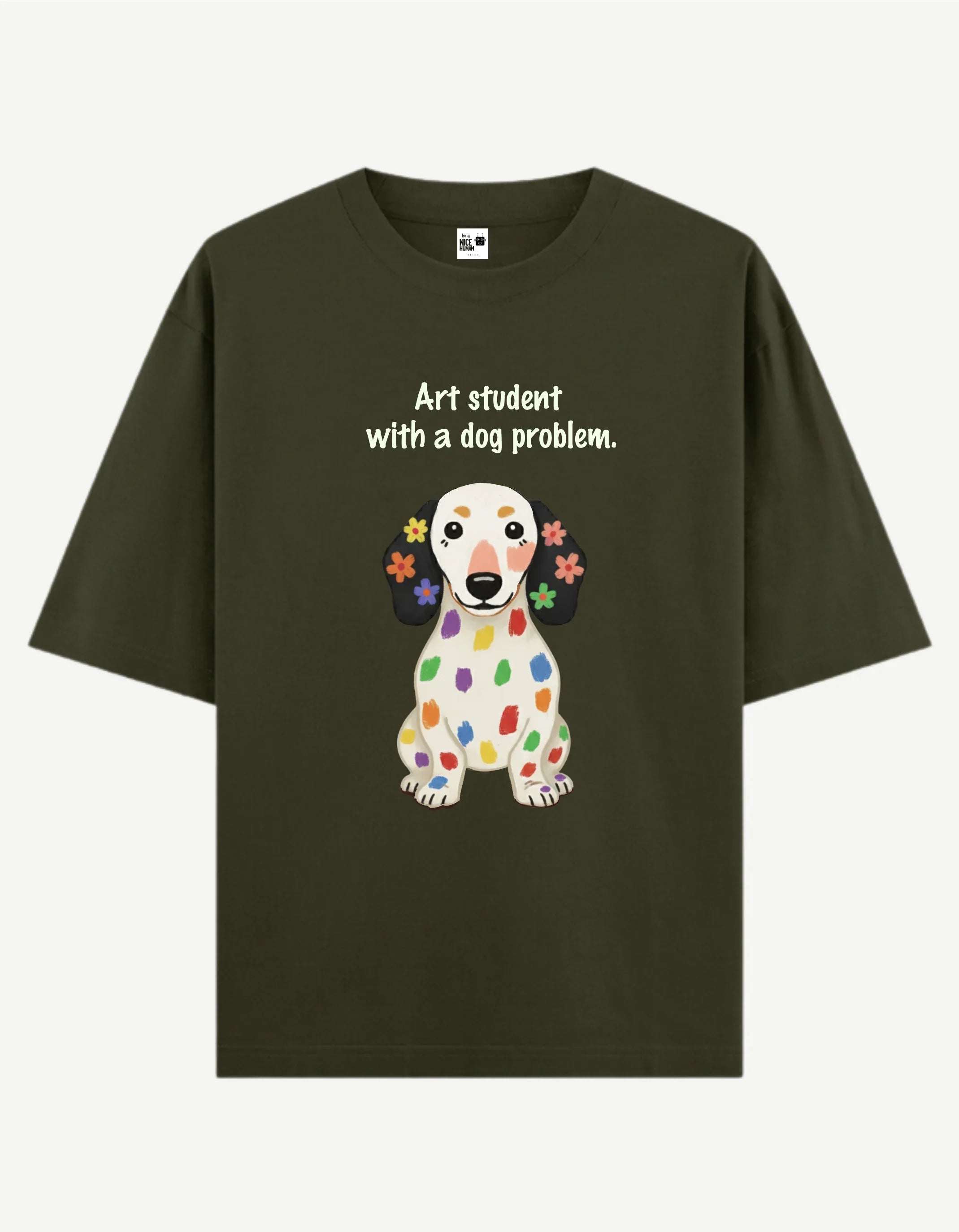 Rainbow Spot Dog T-Shirt