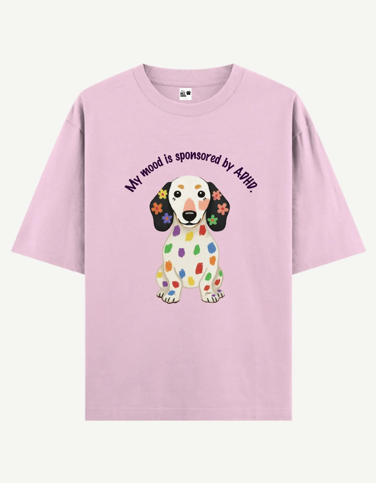 Rainbow Spot Dog T-Shirt