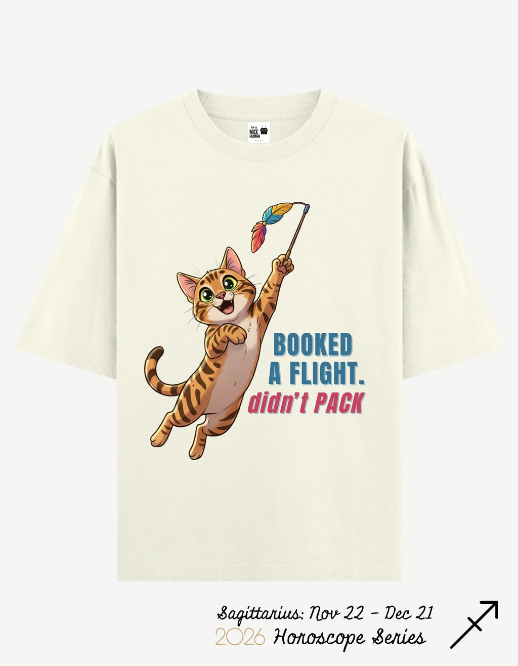 Sagittarius Zodiac Oversized Fit T-Shirt